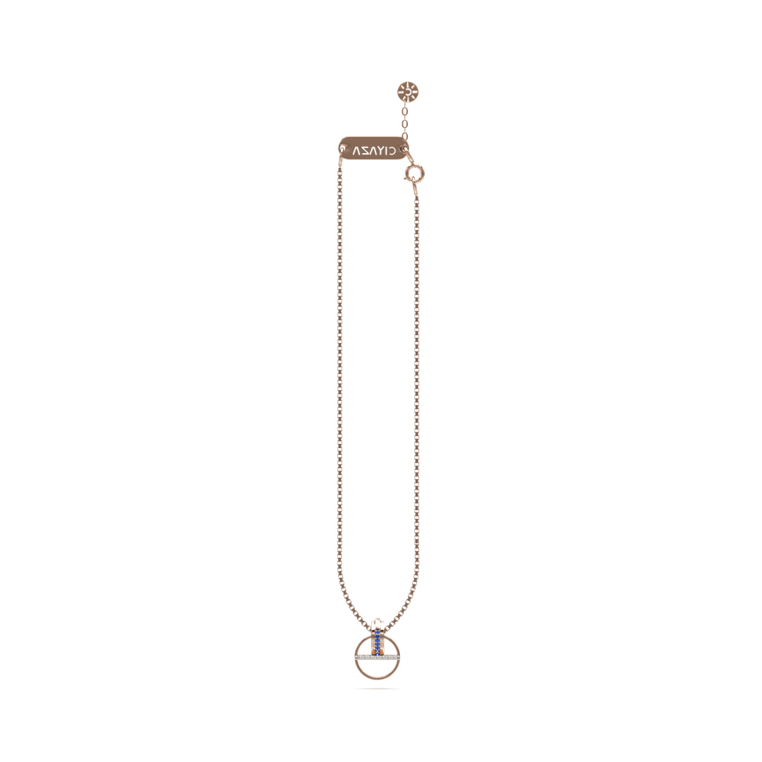 18K Mila Rakshith Gold Necklace Earring Set