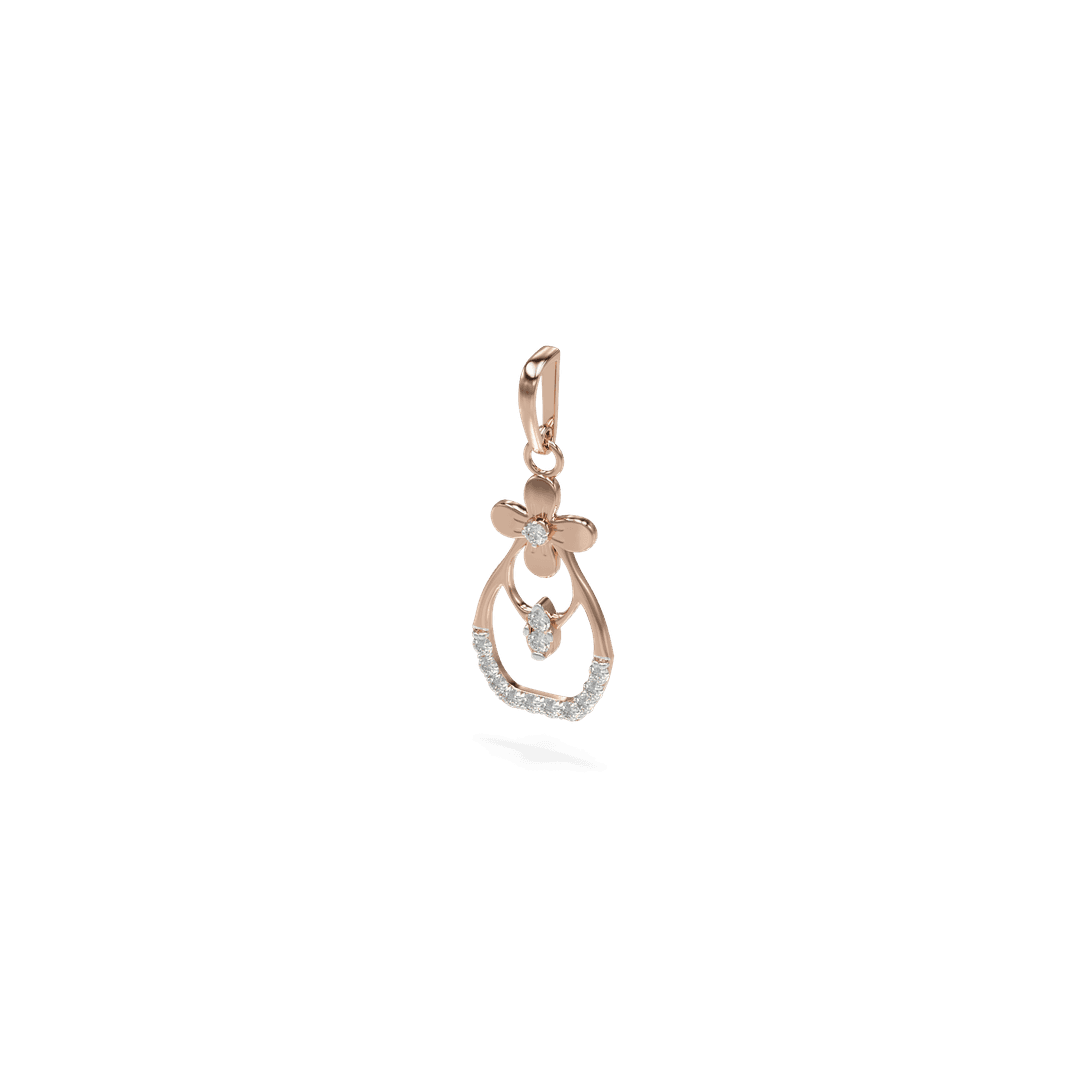 18K Shily Diamond Gold Pendant