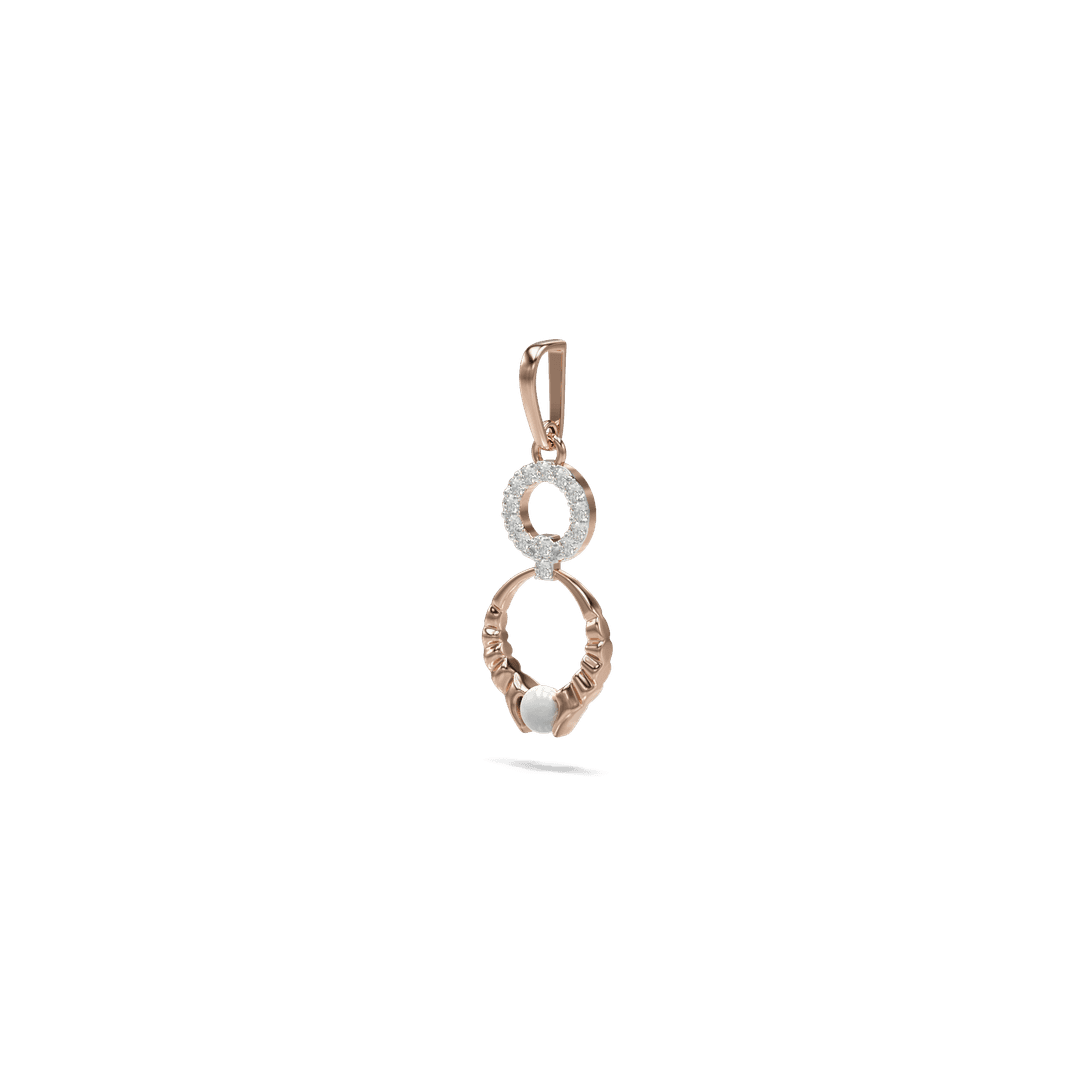 18K Amzy Diamond Gold Pendant