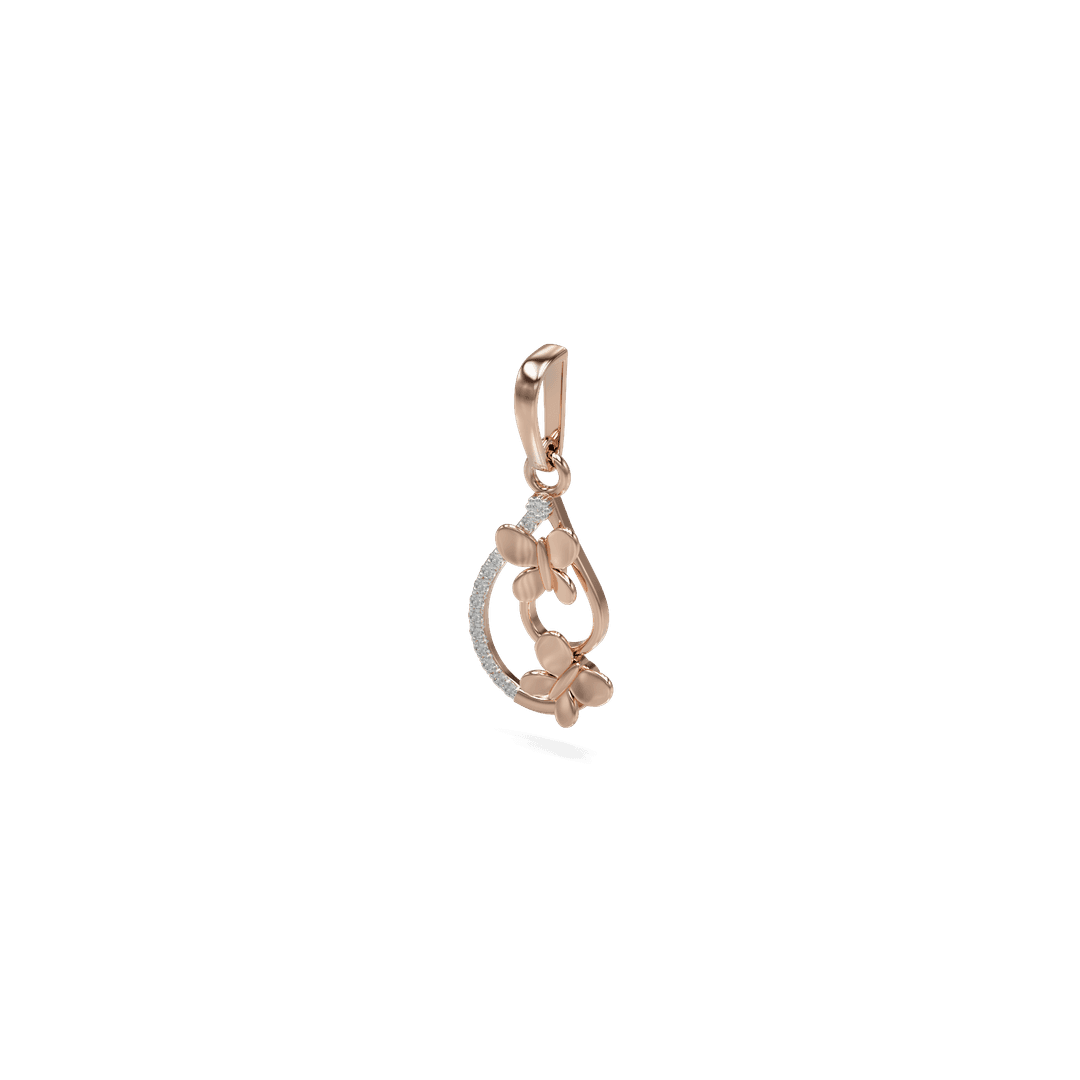 18K Marjorie Diamond Gold Pendant
