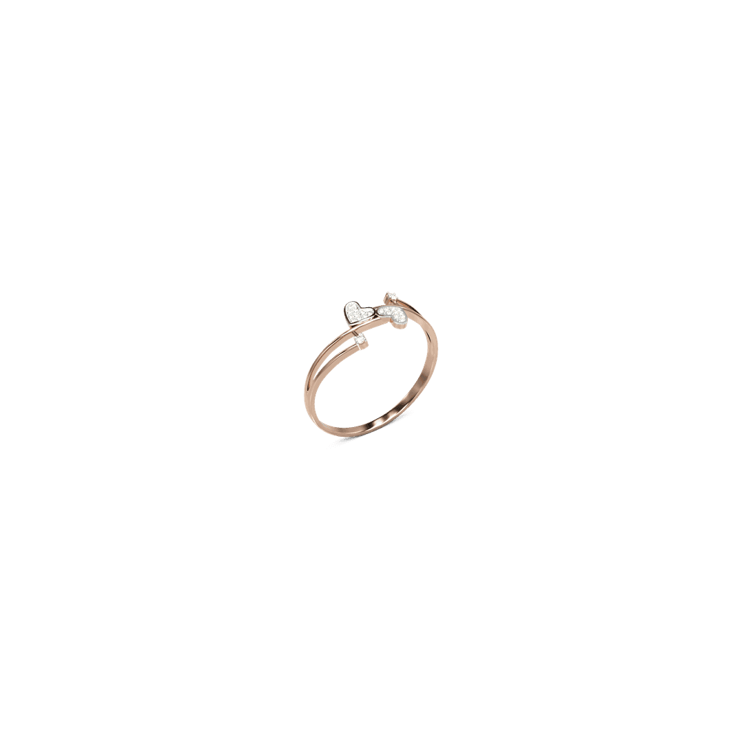 18K Zaryn Diamond Gold Ring